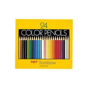 （業務用3セット）トンボ鉛筆 色鉛筆 CQ-NA24C 24色 紙箱入 ×3セット - 拡大画像