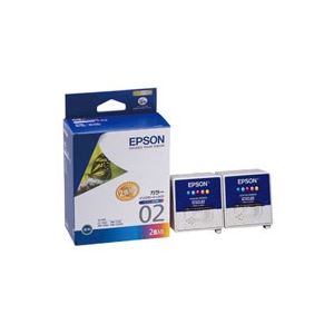 （まとめ買い）エプソン EPSON IJインクカーリッジ IC5CL02W カラー 【×3セット】