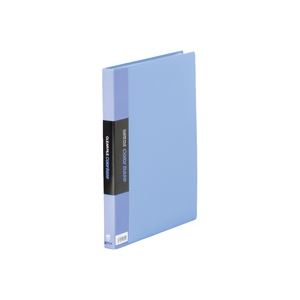 (業務用100セット) キングジム クリアファイル/ポケットファイル 【A4/タテ型】 固定式 40ポケット 132CW ブルー(青) 商品画像