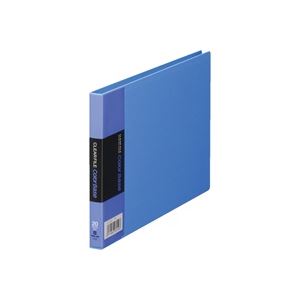 (業務用10セット) キングジム クリアファイル/ポケットファイル 【B6/ヨコ型】 20ポケット 110C ブルー(青) - 拡大画像