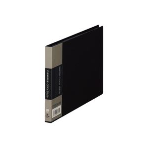(業務用10セット) キングジム クリアファイル/ポケットファイル 【B6/ヨコ型】 20ポケット 110C ブラック(黒) - 拡大画像