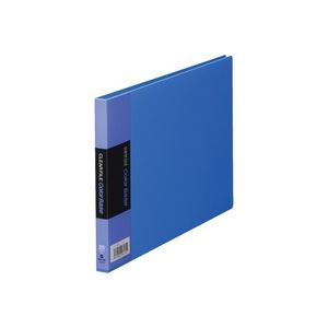 (業務用10セット) キングジム クリアファイル/ポケットファイル 【A5/ヨコ型】 20ポケット 115EC ブルー(青) - 拡大画像