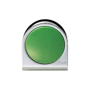(業務用100セット) プラス カラーマグネット クリップ 大 緑 商品画像