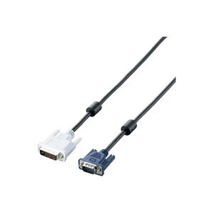 （まとめ買い）エレコム ELECOM DVI-D-sub15変換ケーブル 1m CAC-DVA10BK 【×2セット】