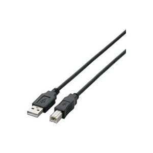 （まとめ買い）エレコム ELECOM USB2.0ケーブル1m U2C-BN10BK ブラック 【×3セット】