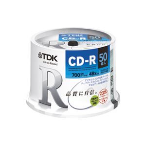 （まとめ買い）TDK CD-R 700MB IJ対応50枚 CD-R80PWDX50PE 【×5セット】