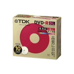 （まとめ買い）TDK DVD-R DL8.5GBIJ対応10枚 DR85PWB10S 【×2セット】