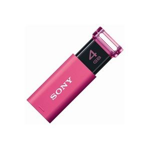 （業務用4セット）SONY ソニー USBメモリー 4GB USM4GU P ピンク - 拡大画像