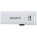 （まとめ買い）SONY ソニー ポケットビットR 4GB ホワイト USM4GR W 【×4セット】