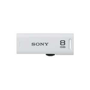 （まとめ買い）SONY ソニー ポケットビットR 8GB ホワイト USM8GR W 【×3セット】