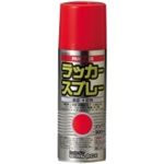 （まとめ買い）熱田資材 ラッカースプレー300ml 赤 PA-S300 【×10セット】