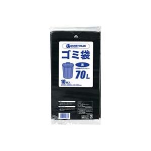 （業務用10セット）ジョインテックス ゴミ袋 LDD 黒 70L 10枚 N210J-70 - 拡大画像