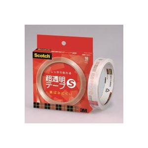 (業務用100セット) スリーエム 3M 超透明テープS BH-18N 紙箱入 商品画像