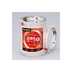 (業務用50セット) スリーエム 3M 超透明テープS BK-12N 工業用包装10巻 ×50セット - 拡大画像
