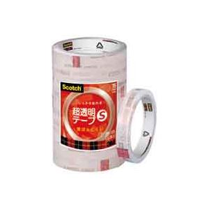 (業務用50セット) スリーエム 3M 超透明テープS BK-15N 工業用包装10巻 ×50セット 商品画像