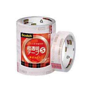 (業務用50セット) スリーエム 3M 超透明テープS BK-24N 工業用包装5巻 ×50セット - 拡大画像
