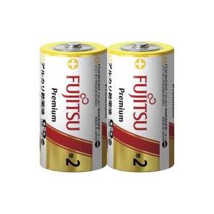 (業務用10セット)富士通 FUJITSU アルカリ乾電池PREMIUM 単2 2本 LR14FP(2S) ×10セット 商品画像
