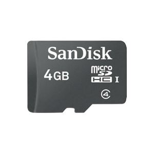 （まとめ買い）サンディスク microSDHCカード 4GB SDSDQ-004G-J35U 【×2セット】