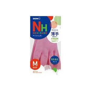(業務用300セット) ショーワ ナイスハンドミュー薄手 Mサイズ ピンク 商品画像