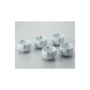 （業務用2セット）日光陶器店 ツボ型煎茶碗 めばえ 5客セット b04