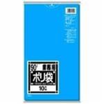 （まとめ買い）日本サニパック ポリゴミ袋 N-91 青 90L 10枚 【×10セット】