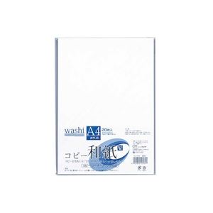 (業務用10セット)マルアイ コピー和紙 カミ-P4AW A4 白 20枚 商品画像