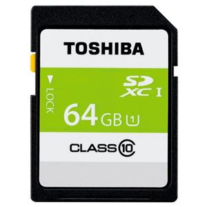 東芝 SDHCメモリカード 64GB SDAR40N64G - 拡大画像