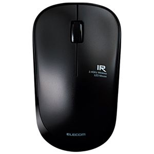 エレコム ワイヤレスLEDマウス ブラック M-IR07DRBK 商品画像
