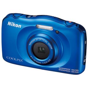 ニコン デジタルカメラ COOLPIX W100BL ブルー - 拡大画像