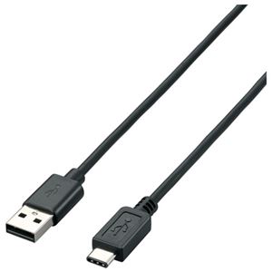 エレコム USB2.0ケーブル U2C-AC15BK 商品写真