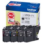 ブラザー インクカートリッジ LC213-4PK