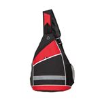 スリングバッグ反射テープ付 赤 411-02A