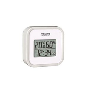 デジタル温湿度計グレー 391-02A