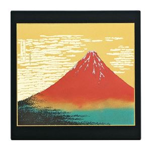 漆芸マウスパッド赤富士（黒） 294-01A