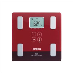 オムロン体重体組成計レッド186-07A