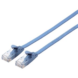 （まとめ）エレコム CAT6フラットLANケーブル 15m【×5セット】