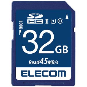 （まとめ）エレコム SDHCメモリカード 32GB MF-FS032GU11R【×10セット】