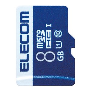 (まとめ）エレコム microSDHCカード 8GB MF-MS008GU11R【×5セット】