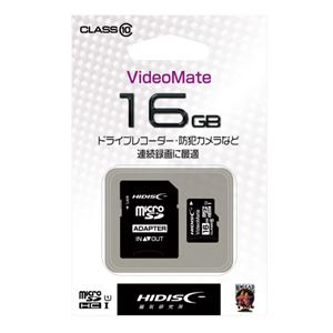 (まとめ）HIDISC ビデオ録画用microSDカード 16GB【×5セット】