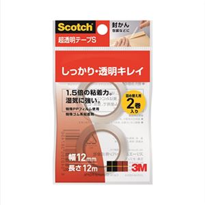 (まとめ）スリーエム ジャパン 超透明テープS 12mm×12m 2巻 CC1212-R2PN【×30セット】