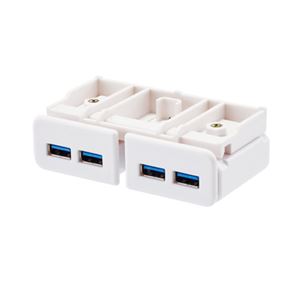 （まとめ）LIHITLAB 机上台用 USB3.0ハブ A-7337-0【×5セット】