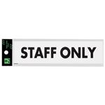 (まとめ）光 アクリルマット板サイン STAFF ONLY【×10セット】