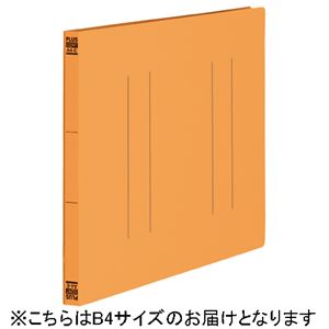 (まとめ）プラス フラットファイル縦罫B4E No.012NT OR 10冊【×5セット】