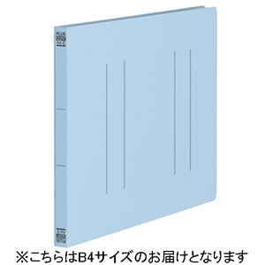 (まとめ）プラス フラットファイル縦罫B4E No012NT RBL 10冊【×5セット】