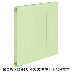 (まとめ）プラス フラットファイル縦罫B4E No.012NT GR 10冊【×5セット】