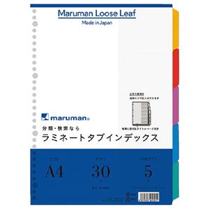 (まとめ）マルマン ラミネートタブインデックスLT4005 A4 10冊【×2セット】