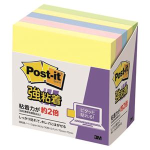 （まとめ）スリーエム ジャパン Post-it強粘着75mm×75mm 5個 パステル4色【×30セット】