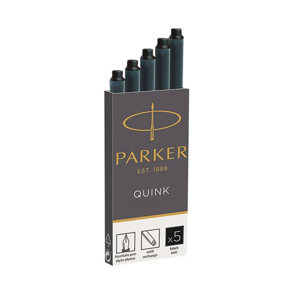 (まとめ）パーカー PARKER CTインク ブラック5本 19 50382(×10セット) b04