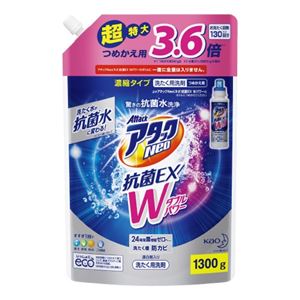 （まとめ）花王 アタックNeo抗菌EX Wパワーつめかえ用1300g【×30セット】