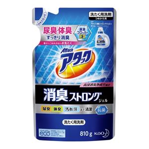 (まとめ）花王 アタック消臭ストロングジェル つめかえ【×10セット】